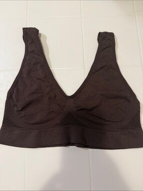 Seamless Comfort Wireless Bralette - Brown
